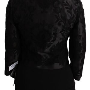 Dolce & Gabbana Exquisite Floral Jacquard Corset Blazer