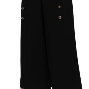 Dolce & Gabbana Elegant High Waist Wide Leg Wool Pants