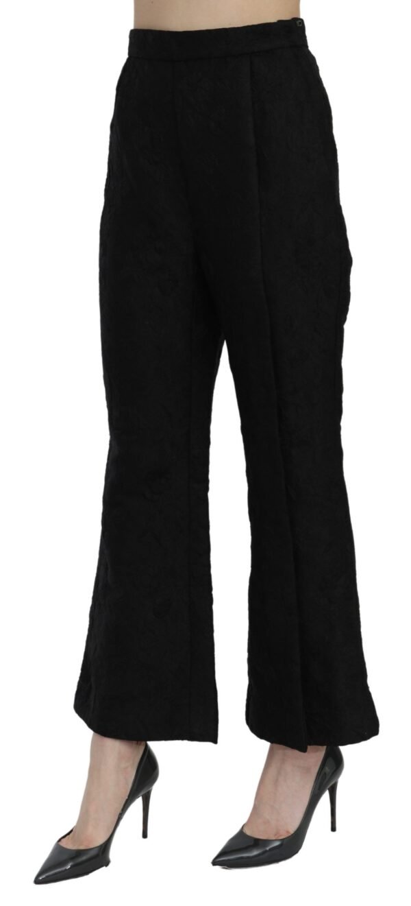 Dolce & Gabbana Chic High Waist Flared Cropped Pants - Image 2