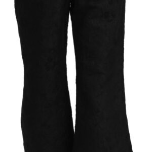 Dolce & Gabbana Chic High Waist Flared Cropped Pants