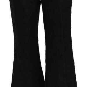 Dolce & Gabbana Chic High Waist Flared Cropped Pants