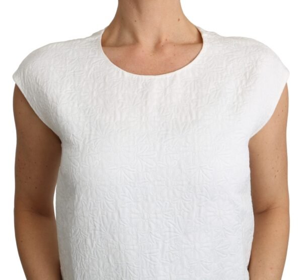 Dolce & Gabbana Elegant White Cotton Blend Blouse - Image 3