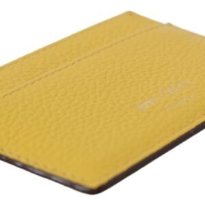 Jimmy Choo Sunshine Yellow Leather Card Holder