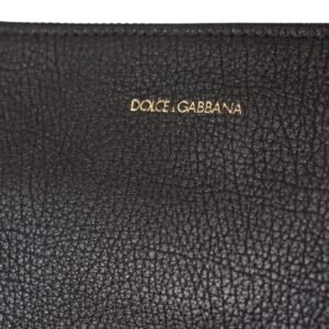 Dolce & Gabbana Elegant Black Leather Sling Shoulder Bag