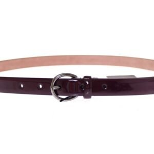 Dolce & Gabbana Elegant Purple Leather Belt – Italian Elegance