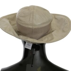 Dolce & Gabbana Elegant Beige Panama Cap – Timeless Fashion Accessory