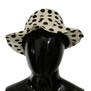 Dolce & Gabbana Chic Black Polka Dot Trilby Hat