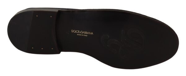 Dolce & Gabbana Elegant Perforated Leather Loafers - Image 3