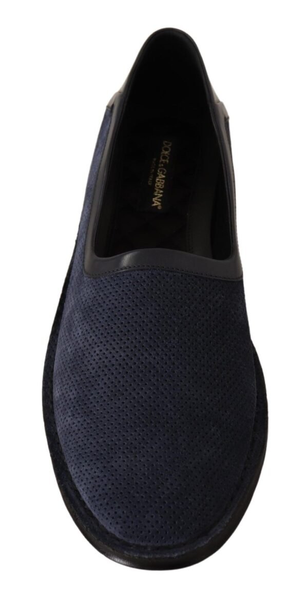 Dolce & Gabbana Elegant Perforated Leather Loafers - Image 4