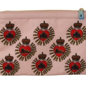 Dolce & Gabbana Elegant Pink Heart Clutch Wallet