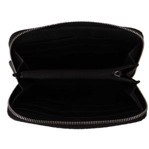 Gucci Elegant Black Leather Zip-Around Wallet