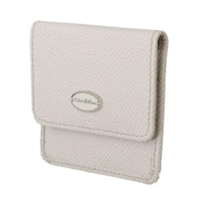 Dolce & Gabbana Chic White Leather Condom Case Wallet