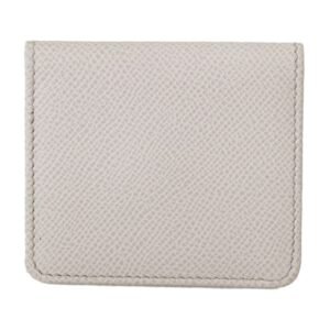 Dolce & Gabbana Chic White Leather Condom Case Wallet