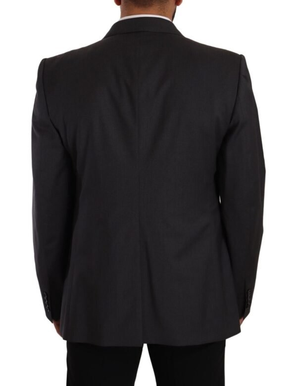 Dolce & Gabbana Elegant Gray Sicilia Wool Blend Suit - Image 3