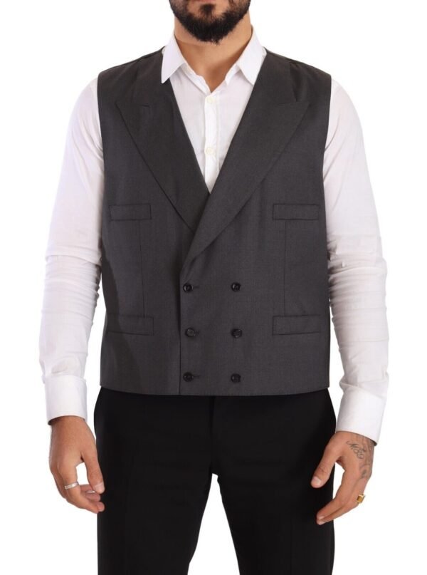 Dolce & Gabbana Elegant Gray Sicilia Wool Blend Suit - Image 6