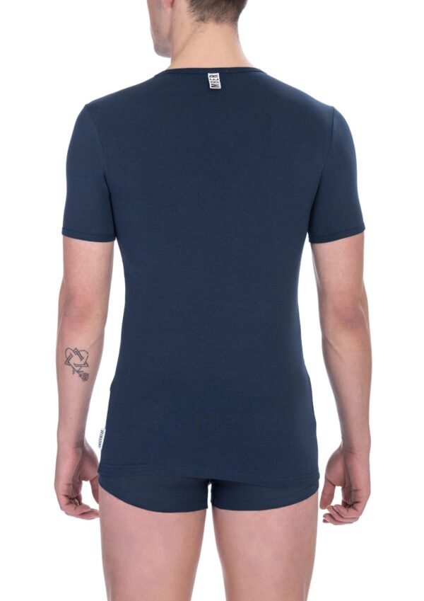 Bikkembergs Blue Cotton Men T-Shirt - Image 2