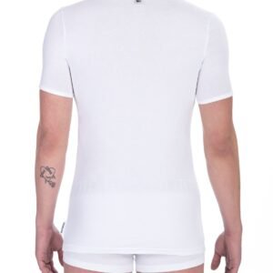 Bikkembergs White Cotton Men T-Shirt