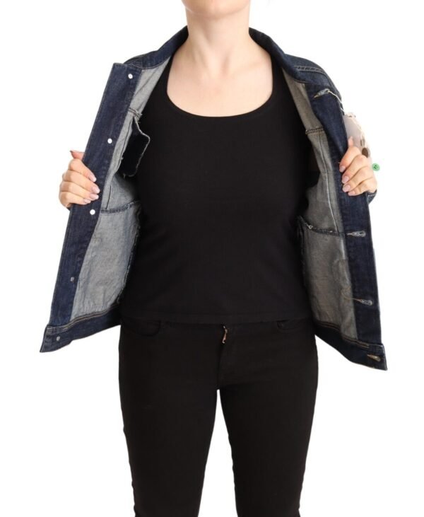 Master Coat Elegant Dark Blue Denim Jacket - Image 5