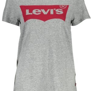 Levi’s Gray Cotton Women T-Shirt