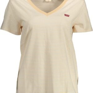 Levi’s Beige Cotton Women T-Shirt