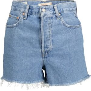 Levi’s Light Blue Cotton Women Shorts