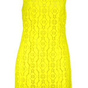 Desigual Yellow Polyester Women Sleeveless Dress