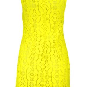 Desigual Yellow Polyester Women Sleeveless Dress