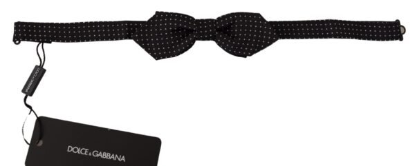 Dolce & Gabbana Exquisite Silk Polka Dot Bow Tie - Image 2