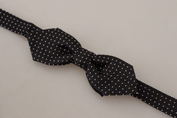 Dolce & Gabbana Exquisite Silk Polka Dot Bow Tie - Image 3