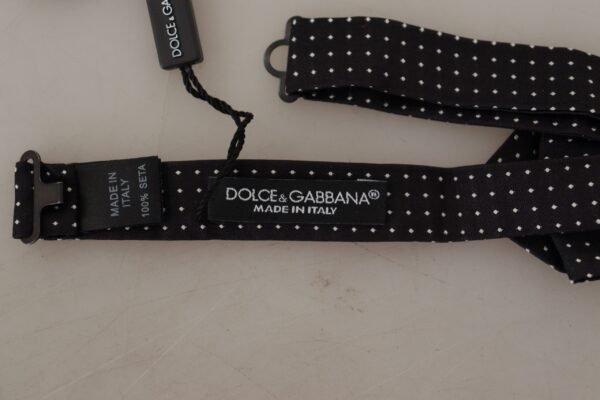 Dolce & Gabbana Exquisite Silk Polka Dot Bow Tie - Image 5