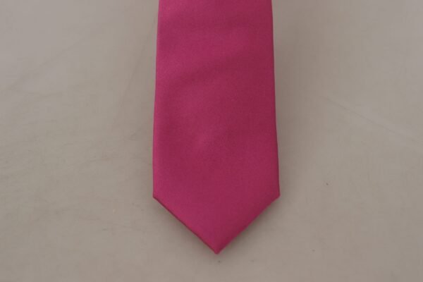 Dolce & Gabbana Elegant Pink Silk Bow Tie for the Dapper Gentleman - Image 6