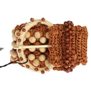 Dolce & Gabbana Elegant Beaded Raffia Waist Belt