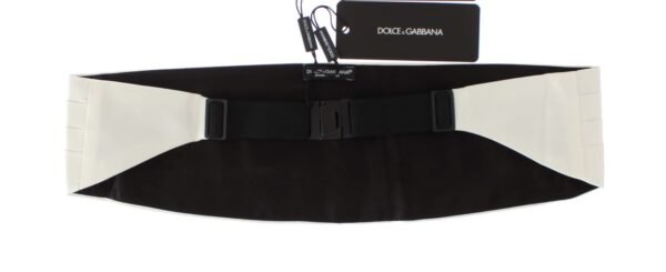 Dolce & Gabbana Exclusive White Silk Cummerbund - Image 5