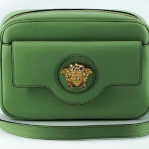 Versace Elegant Mint Green Leather Camera Case Bag