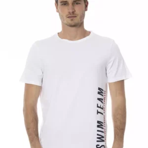 Bikkembergs White Cotton Men T-Shirt