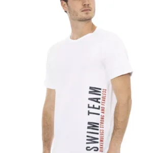 Bikkembergs White Cotton Men T-Shirt