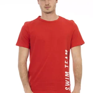 Bikkembergs Red Cotton Men T-Shirt