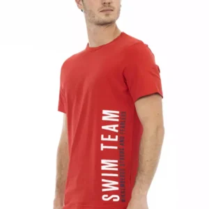 Bikkembergs Red Cotton Men T-Shirt