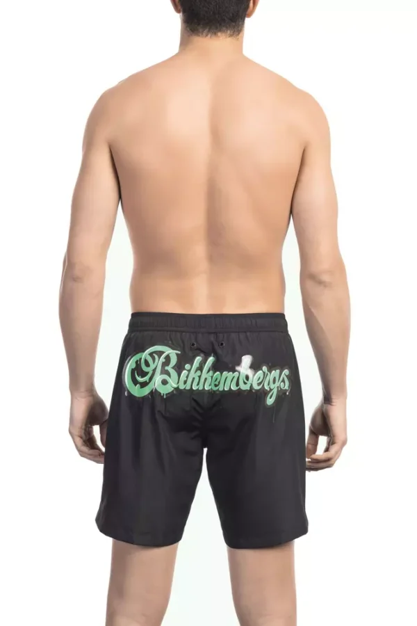 Bikkembergs Black Polyester Men Swim Short - Image 2