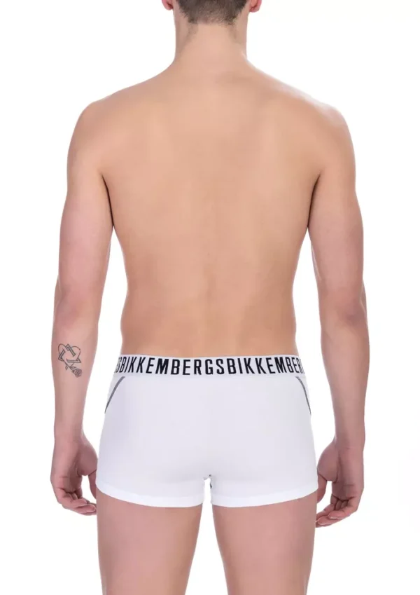 Bikkembergs White Cotton Men Trunk - Image 2