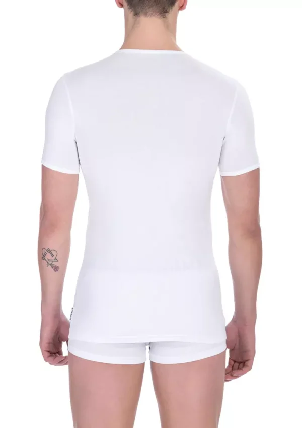 Bikkembergs White Cotton Men's T-Shirt - Image 2