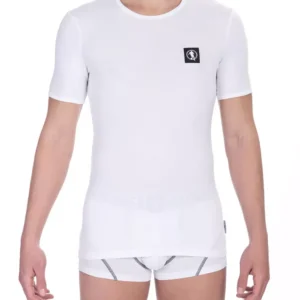 Bikkembergs White Cotton Men T-Shirt