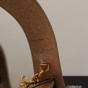 Dolce & Gabbana Elegant Gold Leather Shoulder Strap