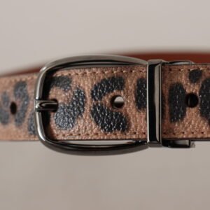 Dolce & Gabbana Elegant Engraved Leather Belt – Timeless Style