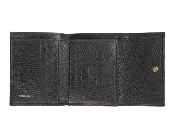 Trussardi Black Leather Women Wallet - Image 3