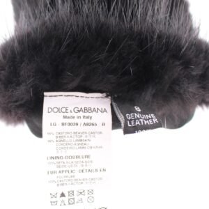 Dolce & Gabbana Elegant Elbow-Length Beaver Fur Gloves