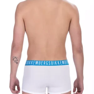 Bikkembergs White Cotton Men Trunk