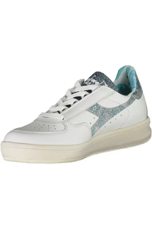 Diadora White Leather Women Sneaker - Image 3