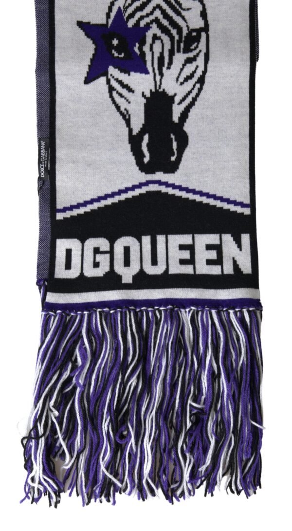 Dolce & Gabbana Elegant Multicolor Wool Blend Scarf - Image 3