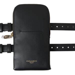 Dolce & Gabbana Elegant Leather Wristlet Clutch